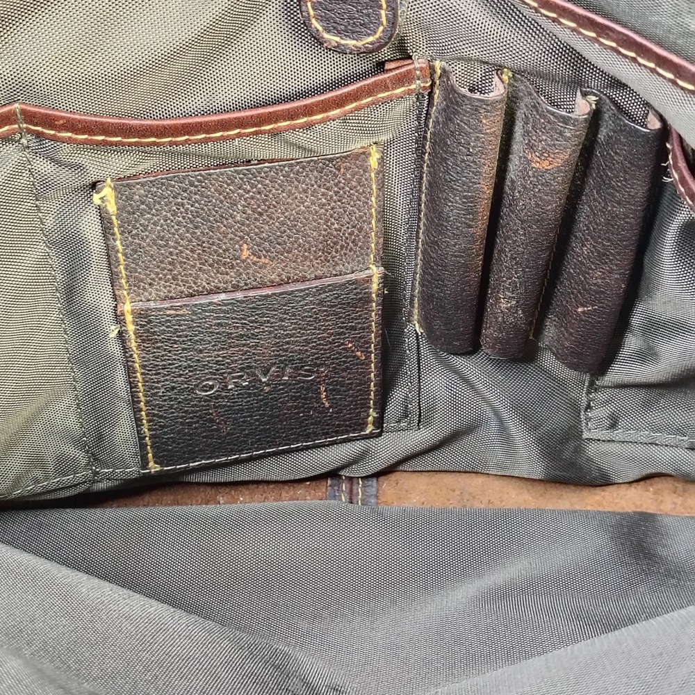 Vintage ORVIS Bullhide Leather Briefcase Brown Patina Gokey Heritage Bag USA - Picture 8 of 13